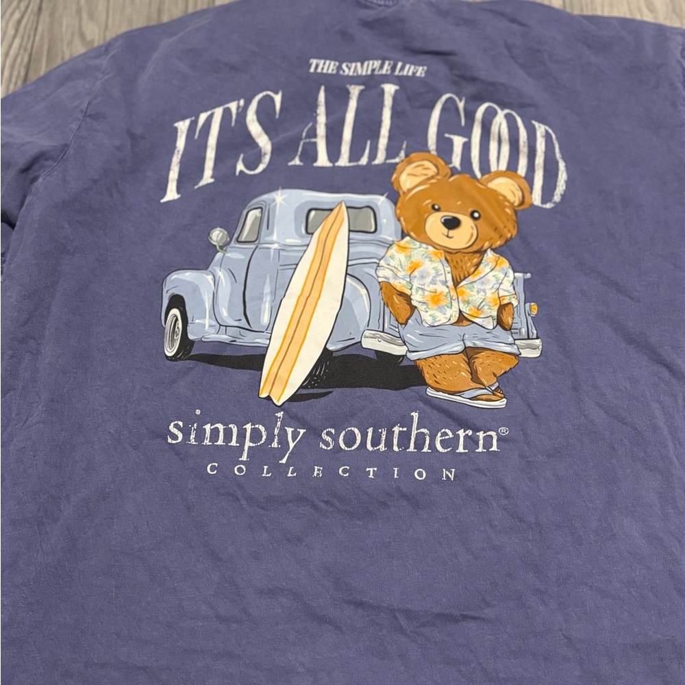 Simply Southern Purple 'It's All Good' Tee